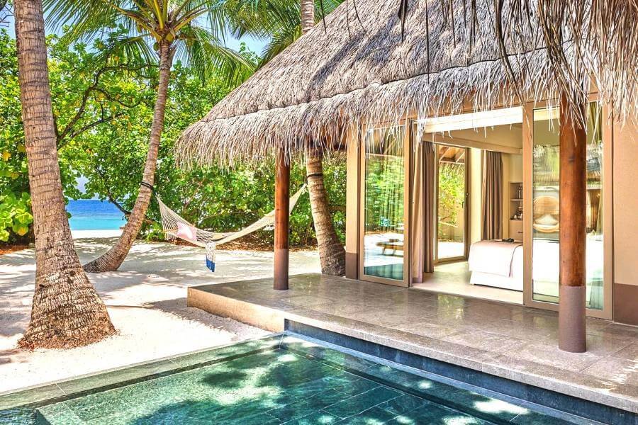 joali maldives all inclusive Family Beach Villa With 2 Pools