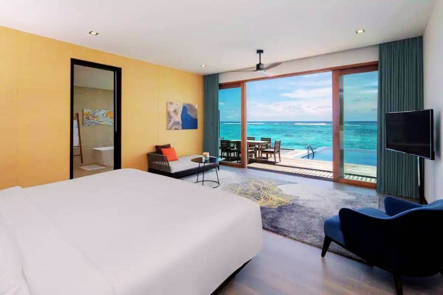 radisson blu resort maldives all inclusive package Three Bedroom Family Villa – Pool Garden and Lagoon View