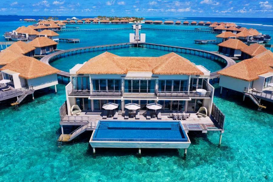 radisson blu resort maldives all inclusive package Three Bedroom Overwater Villa – Pool and Sunset View 2