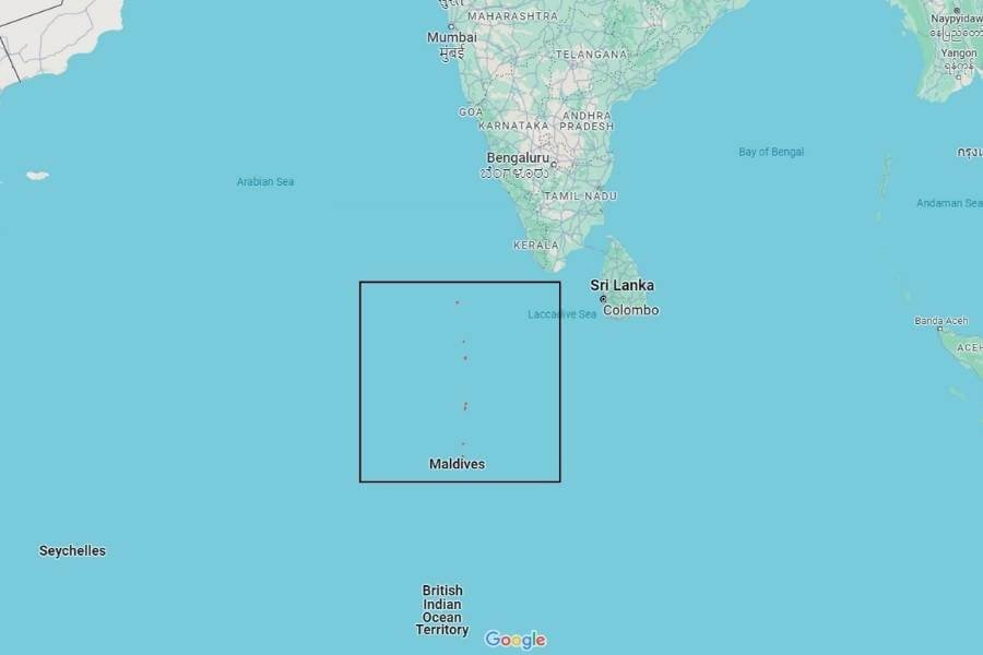 Where are the Maldives islands located on a map1